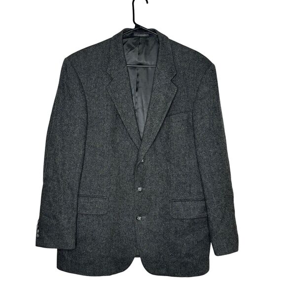 Lands' End Other - Lands End Men’s Blazer Tweed Sport Coat 43R Wool Lambswool Made in USA Vintage